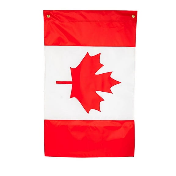 Gifted Living 157819 Evergreen Applique Canada House Flag, 29" x 44", Multicolored