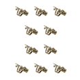 thumbnail image 3 of Qarigey Juego de anillos de aleación, anillo masculino ajustable con forma de Animal exagerado galvanizado dominante, suministros de joyería, Bronce 10piezas Qarigey CBP267208, 3 of 5