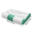 thumbnail image 2 of Clearacne! Cervical Neck Pillow - Contour Bed Pillow for Neck Pain Relief, Ergonomic Relieve Fatigue Side Sleeper Pillow for Sleeping (Green 11.8x19.7inch), 2 of 7