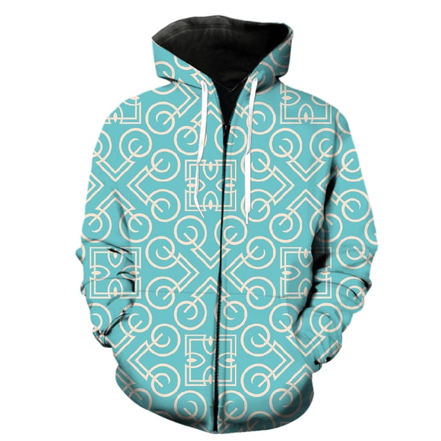Sudadera con capucha y cremallera con estampado abstracto para hombre, estilo Harajuku 3D, ropa de calle para adolescentes, camisetas casuales, sudaderas geniales con estampado divertido 2024