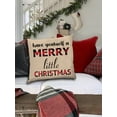 thumbnail image 2 of Awkward Styles Christmas Pillow Covers Christmas Decor Throw Cushion Case Merry Little Xmas Decorative Pillow, 2 of 2