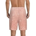 thumbnail image 3 of Gaeub Rose Gold Glitter Printed Men's Short Pajama Pants, Lightweight Lounge & Sleep Bottoms Keep You Cool - Medium, 3 of 9