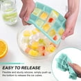 thumbnail image 5 of Ice Cube Tray with Lid Silicone Ice Cube Mold 3 Pack Easy Release Flexible Ice Moulds for Freezer BPA Free FDA Approved (Black-15), 5 of 5