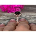 thumbnail image 5 of 2 Carat Princess Cut Black Diamond Moissanite Engagement Ring On 10k Rose Gold Wedding Ring Art Retro Vintage Looking, 5 of 5