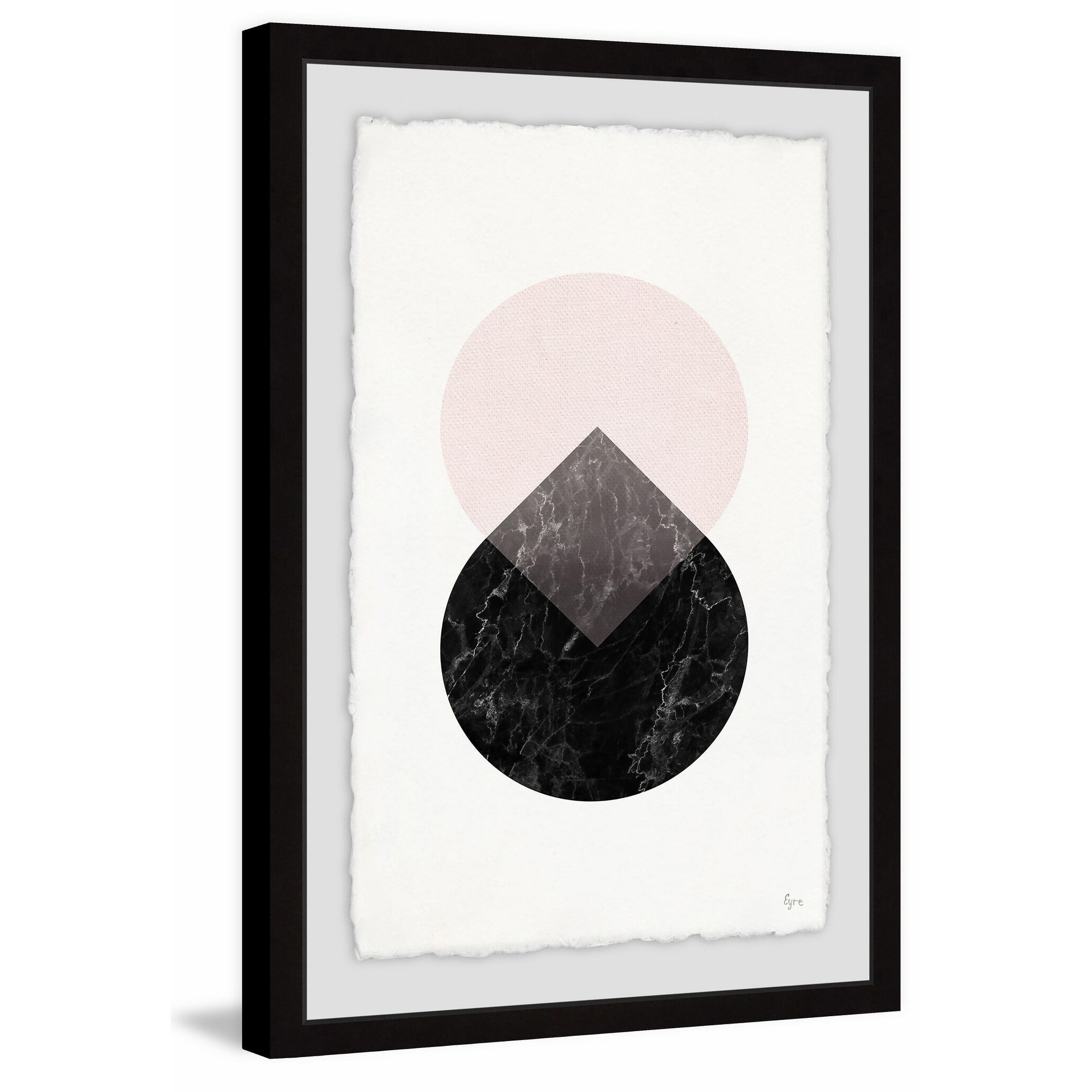 Pink Tears Framed Painting Print