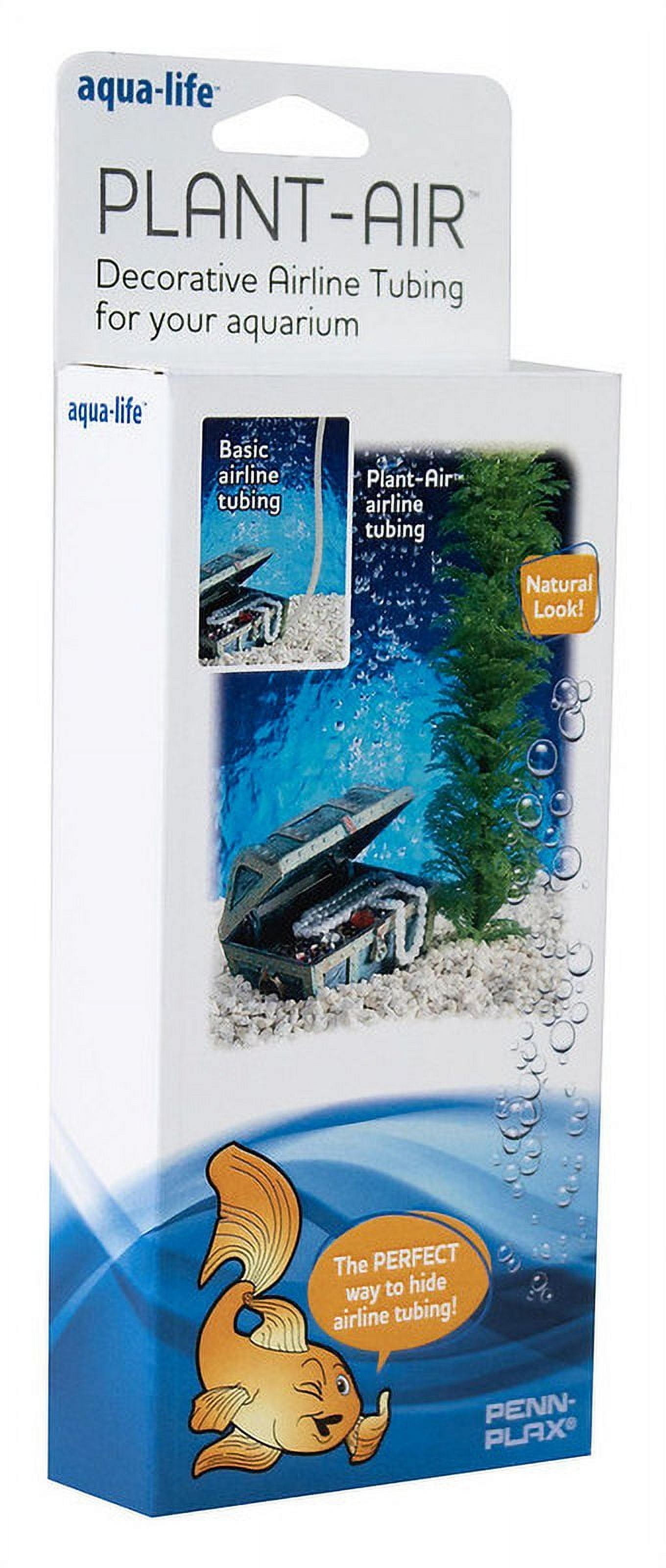 (3 pack) Penn-Plax Decorative Green Plastic Plants Surround Airline Tubing for Aquarium 60"Length - 1 Count