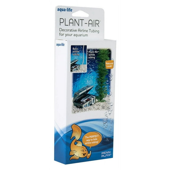 Penn-Plax Decorative Green Plastic Plants Surround Airline Tubing for Aquarium 60"Length - 1 Count