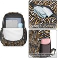 thumbnail image 4 of 17 Inch Lightweight Backpack,PVC Waterproof Oxford Fabric, Ergonomically Designed, with Large Capacity, Leopard Animal Pattern, 4 of 5