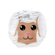 Cute Little Lamb Easter Pinata, 14in x 14in