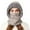 Grey, variant on Winter Knitted Hat With Scarf And Face Integrated Warm Lined Windproof Cold Weather Riding Hood For Man Hat for Winter