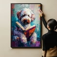 thumbnail image 6 of Lagotto Romagnolo Decor Poster Unframe, Lagotto Romagnolo Dog Canvas Wall Art, Dog Reading Book Canvas Print Painting Poster Wall Decor Dog Lovers Gifts, 6 of 6