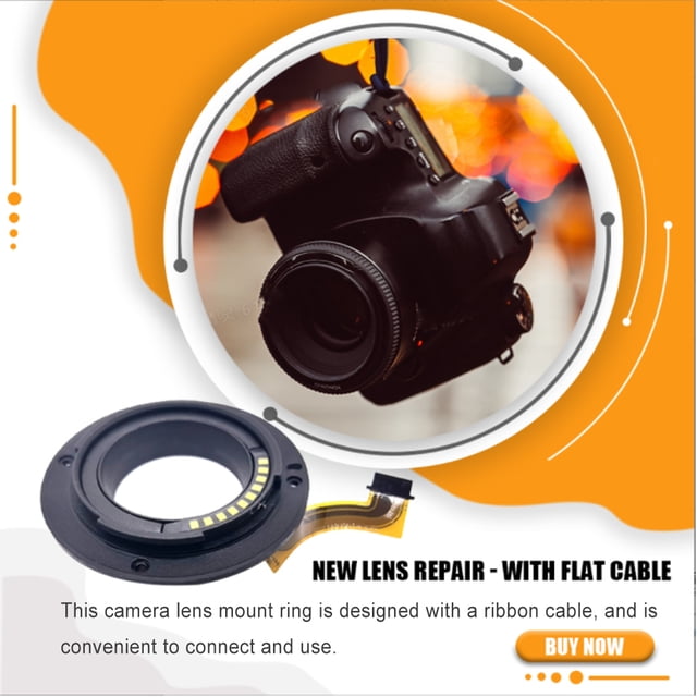 Ruiboury 50-230mm Lens Mount Ring with Ribbon Cable Cameras Lenses Adapter Rings Camcorder Photography Photo Repair Accessories