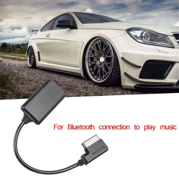 Oioii AUX Bluetooth Adapter Cable for Mercedes Benz Media Interface, Wireless Music Streaming Audio Receiver, Hi-Fi Sound Quality, Plug & Play, Compatible with iPhone Android iPod, Bluetooth V4.0