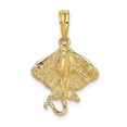 thumbnail image 1 of FB Jewels 14K Yellow Gold Stingray 2D Pendant, 1 of 4