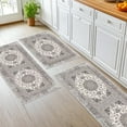 thumbnail image 4 of Soulgenix Kitchen Rug Set, 3 Pcs Kitchen Rug with Non Slip Backing for Floor and Hallway Laundry, Kitchen Mats for 20''x32''+20''x47''+20''x59'', 4 of 10
