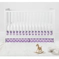 thumbnail image 6 of Bacati - Mix N Match Ikat Chevron/Dots Lilac Purple Musical Baby Crib Mobile, 6 of 18