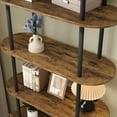 thumbnail image 4 of Kojooin 71" Bookshelf 5 Tier Bookcase Arched Display Racks Tall Bookshelf Freestanding Open Storage Shelf with Sturdy Metal Frame for Bedroom Living Room Home Office Bathroom, 4 of 9
