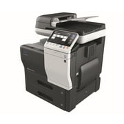 Restored Konica Minolta BizHub C3350 A4 Color Laser Multifunction Copier   35 ppm, Letter/Legal, Copy/Print/Scan, Auto Duplex, Network, Mobile Printing, 2 Trays, Stand