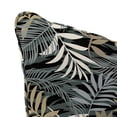 thumbnail image 5 of Jordan Manufacturing 46.5" x 24" Maryland Driftwood Black Leaves Rectangular Outdoor Deep Seat Chair Cushion Set with Welt, 5 of 9
