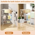 thumbnail image 7 of WEXLYN Collapsible Premium Steel Residential Clothes Drying Rack, White, 7 of 7