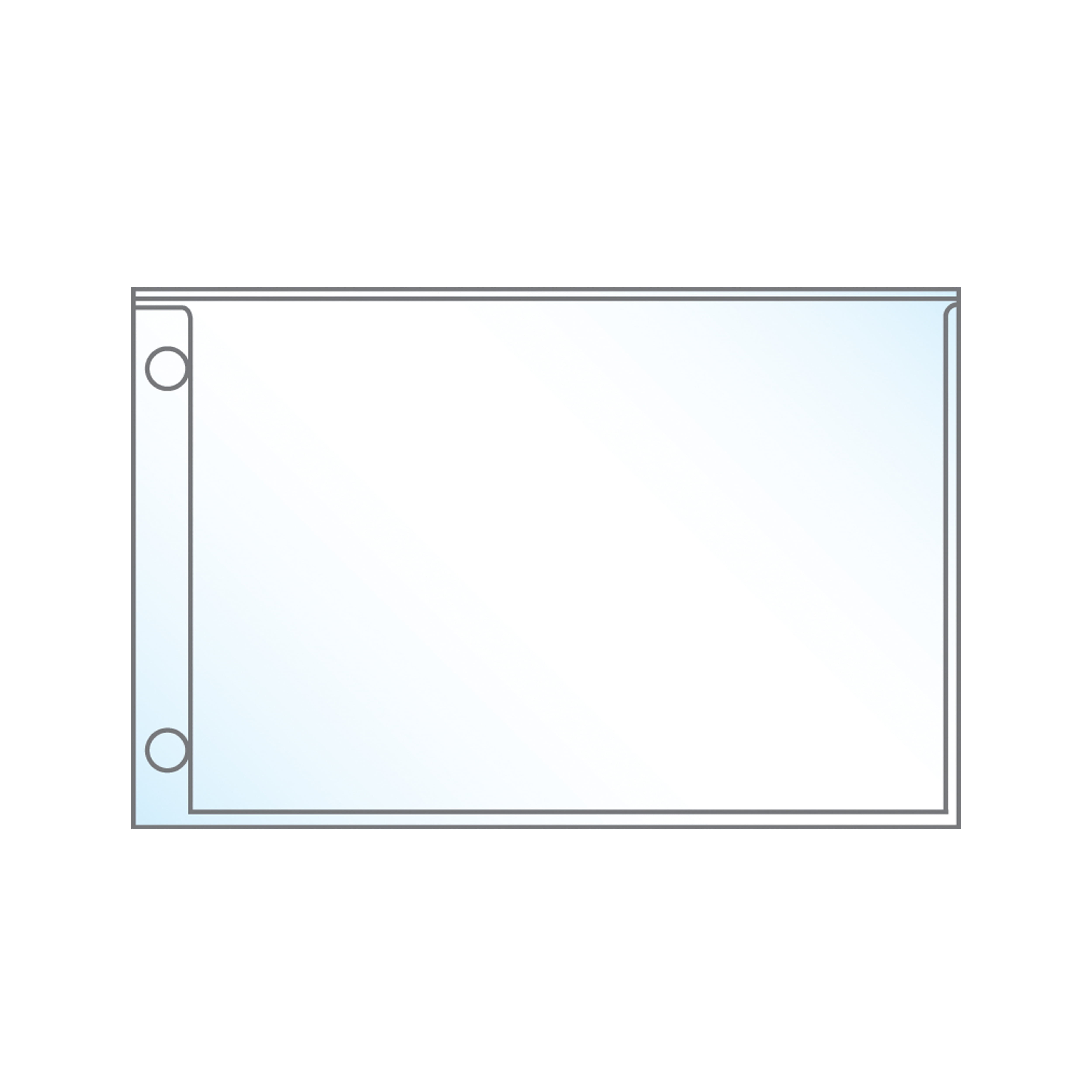 Postcard/Photo 4' x 6' Page Protectors, Pack of 20, Fits UniKeep Extended Wallets