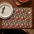 thumbnail image 5 of Brown Christmas Dessert Pattern Summer Placemats Table Placemats Set Of 4-Linen Kitchen Washable Placemats Table Mats 11.8"x17.7" Non-Slip Heat Resistant, 5 of 6