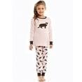 thumbnail image 1 of Leveret Girls "Cat" 2 Piece Pajama 100% Cotton (Size 12M-14 Years), 1 of 6