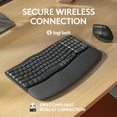 thumbnail image 4 of Logitech Wave Keys for Business Keyboard - Black (in Brown Box), 4 of 10