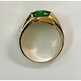 thumbnail image 4 of 4Ct Emerald Cut Lab Created Emerald Men's Wedding Ring In 14K Yellow Gold Plated, 4 of 4