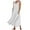 White, variant on Womens Summer Dresses V Neck Casual Sleeveless Round Neck Comfortable Fashion Sundress with Pocket,4X