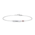 thumbnail image 1 of Engravable Bar Bracelet with Birthstone, 1 of 7