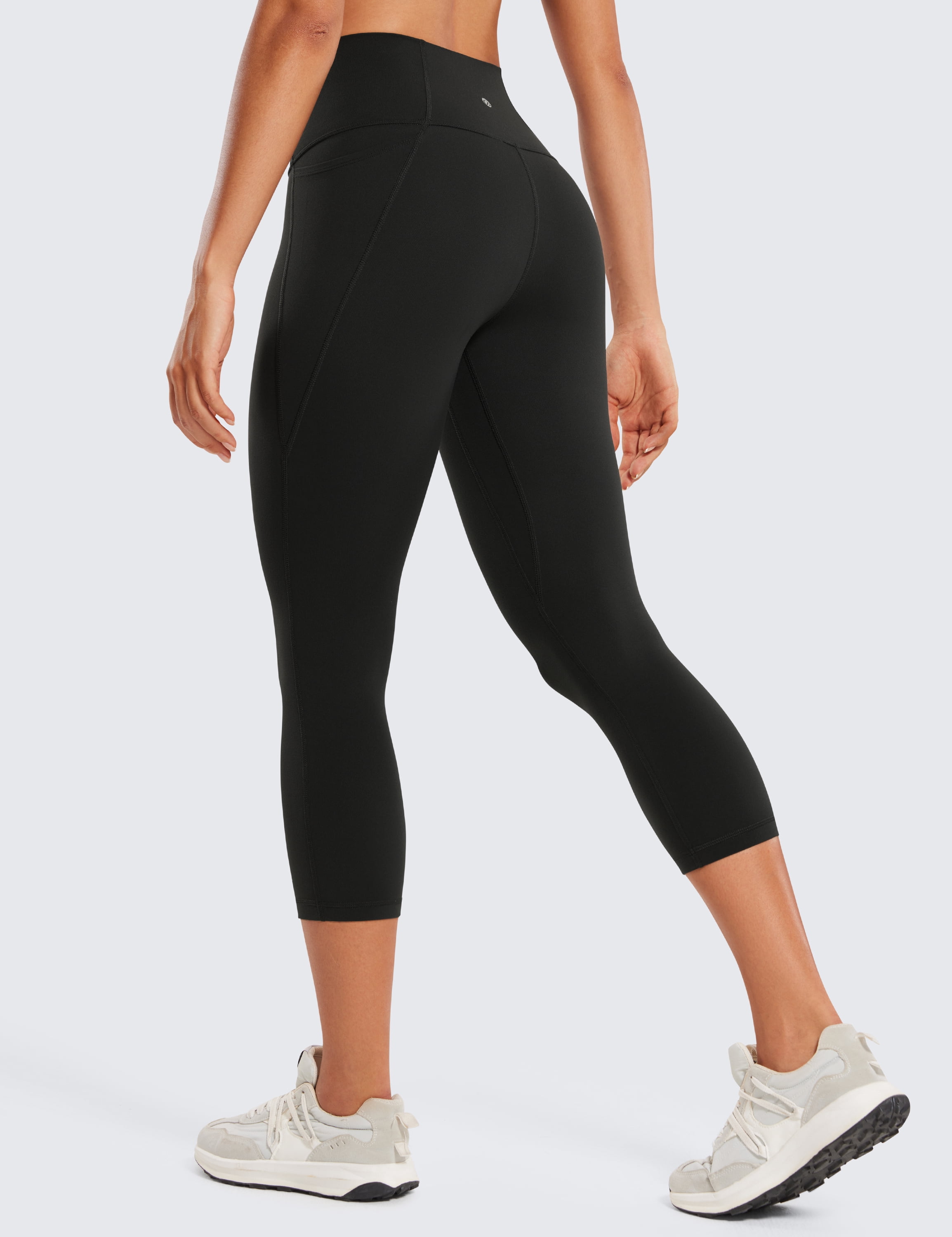 CRZ YOGA Womens Butterluxe Workout Capri Leggings with Pockets 21 Inches