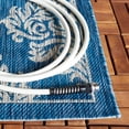 thumbnail image 5 of SAFAVIEH Courtyard Joetta Geometric Indoor/Outdoor Area Rug, Navy/Grey, 5'3" x 7'7", 5 of 11