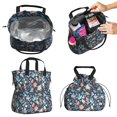 thumbnail image 2 of Pioneer Flower Floral Print Pattern Drawstring Lunch Bag Women - Drawstring Lunch Bag Insulated for Work Office - Stain-Resistant Large Lunchbags for Women with Multi-Pockets, 2 of 6