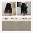 thumbnail image 7 of JASGOOD Tulle Skirts for Women High Low Layered Irregular A-Line Midi Skirt Elastic High Waist Party Skirt, 7 of 7
