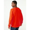 thumbnail image 2 of Free Assembly Men's Textured Duo Raglan Henley Shirt with Long Sleeves, 2 of 6