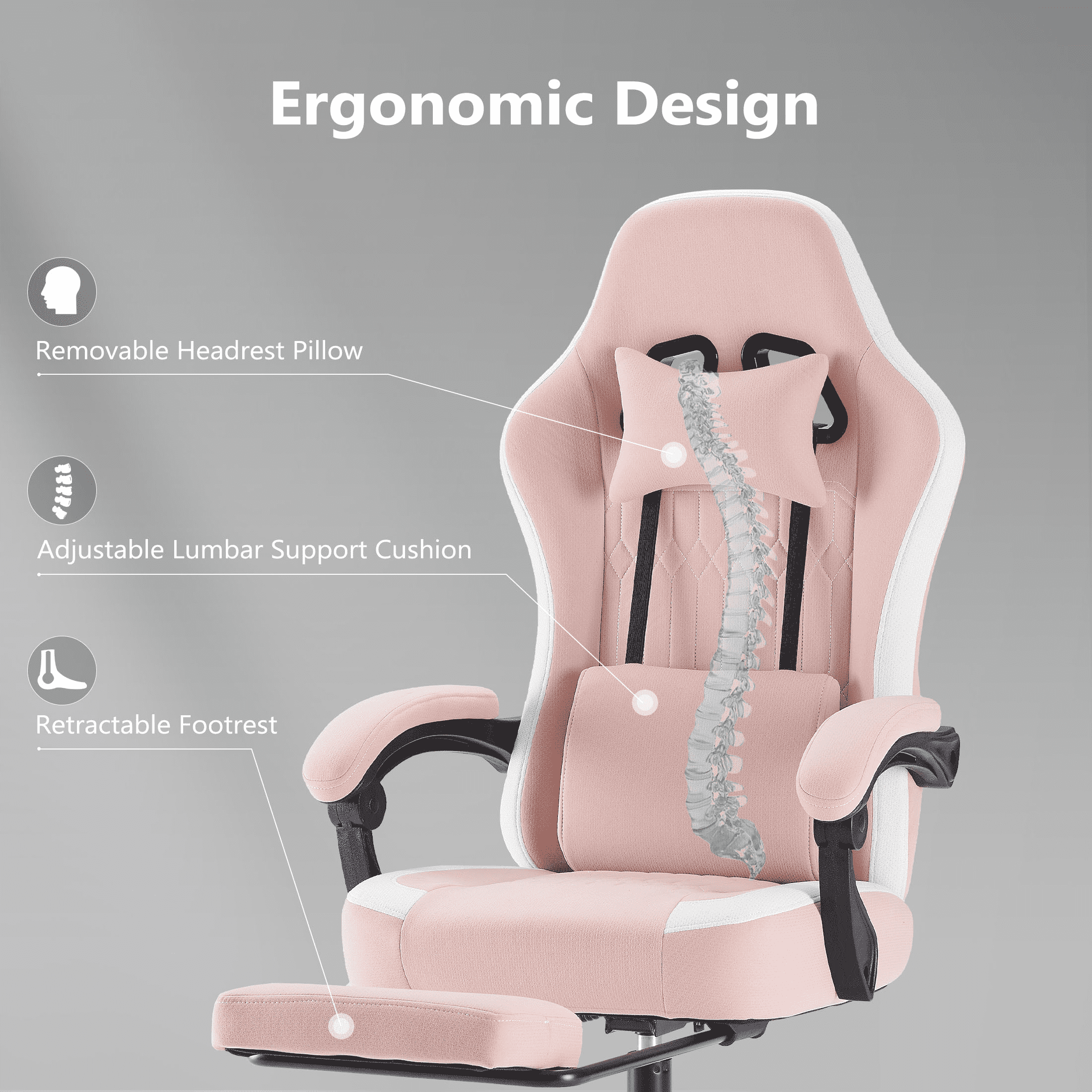 MAYEERTY Armless Criss Cross Chair, Wide Seat Office Desk Chair with Wheels, Swivel Height-Adjustable Computer Chair
