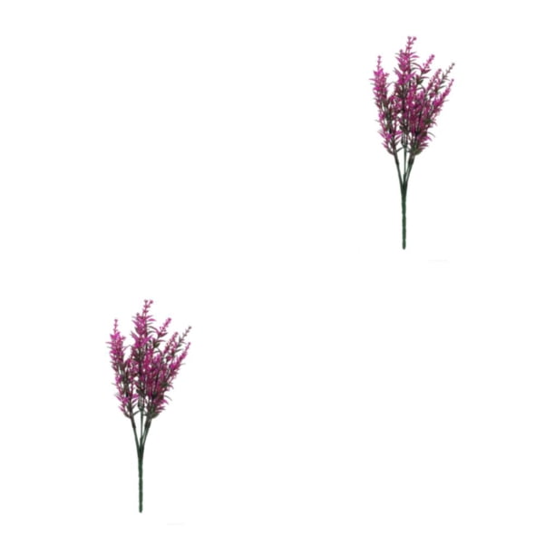 Bearachild 2 pack/lote de flores artificiales de larga duración para decoración duradera del hogar, Loto Rojo interior o exterior Loto rojo 2piezas
