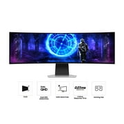 Samsung 49 Odyssey OLED G9 Dual QHD 240Hz 0.03ms G-Sync Compatible Curved Gaming Monitor with Glare Free and Smart Features - LS49DG956SNXGO