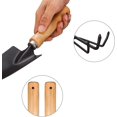 thumbnail image 3 of Mini juego de herramientas de jardín, kit de herramientas de jardín con mango de madera de 3 piezas y metal negro compatible con Trowel, cultivador Afortunado Sencillez, 3 of 5