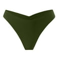 thumbnail image 3 of Women's High Cut Thong Bikini Bottoms, Cheeky V-Waist Swim Briefs, High Leg Cut Swimsuit Bottom, Plus Size Sexy Beachwear, Quick-Dry Brazilian Cut Bathing Suit Bottom, 3 of 5