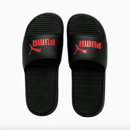 

Puma Cool Cat Men s Slides Sandal Black / High Risk Red (size 8)