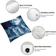 thumbnail image 4 of Patifu Wolf Reversible Throw Pillow Covers  Wolves Howling Pillow Covers Animal Wolves Square Cushion Covers  Mountain Moon Wolf Room Purplish Blue Decor 12x12in, 4 of 5