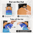 thumbnail image 5 of Charcrocsm Hat Organizer,2 Pack for Baseball Caps, Adhesive Wall Hat Rack One Hat One Layer, Wall Mounted Hat Hooks for Door Closet Bedroom, Black, 5 of 7
