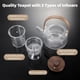 thumbnail image 5 of Tetera de vidrio para estufa de 34 oz, tetera de vidrio de borosilicato con 2 tipos de insufridores extraíbles, tetera resistente al calor con tapa de madera, tetera para hervir té, apta para estufa d, 5 of 7