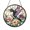Acrylic 3.5 Inch, variant on Hummingbird Stained Glass Suncatcher, Round Vibrant Floral Window Hanging with Colorful Nature Inspired Art