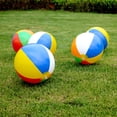 thumbnail image 4 of Paquete de 10 pelotas inflables gigantes, perfectas para niños y adultos. Diversión en la playa con arcoíris para todos, 4 of 7