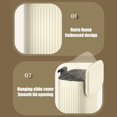 thumbnail image 2 of HELIAHOO Hanging Kitchen Compost Bin Small Trash Can With Removable Inner Barrel Suitable For Cabinet Countertop Bathroom Hanging Wall Sliding Cover (White) AZ83-29409, 2 of 9