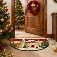 thumbnail image 4 of Mecorevxz Christmas Decorations,Half Round Doormat Non Slip Indoor Outdoor Entrance Semi Circle Area Rug Washable Half Moon Rug Front Floor Mat for Christmas Decor（A）, 4 of 7