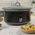 thumbnail image 3 of Kenmore 5 qt (4.7L) Slow Cooker, Black and Gray, Compact Countertop Cooking, Simple Dial Control, 3 of 10